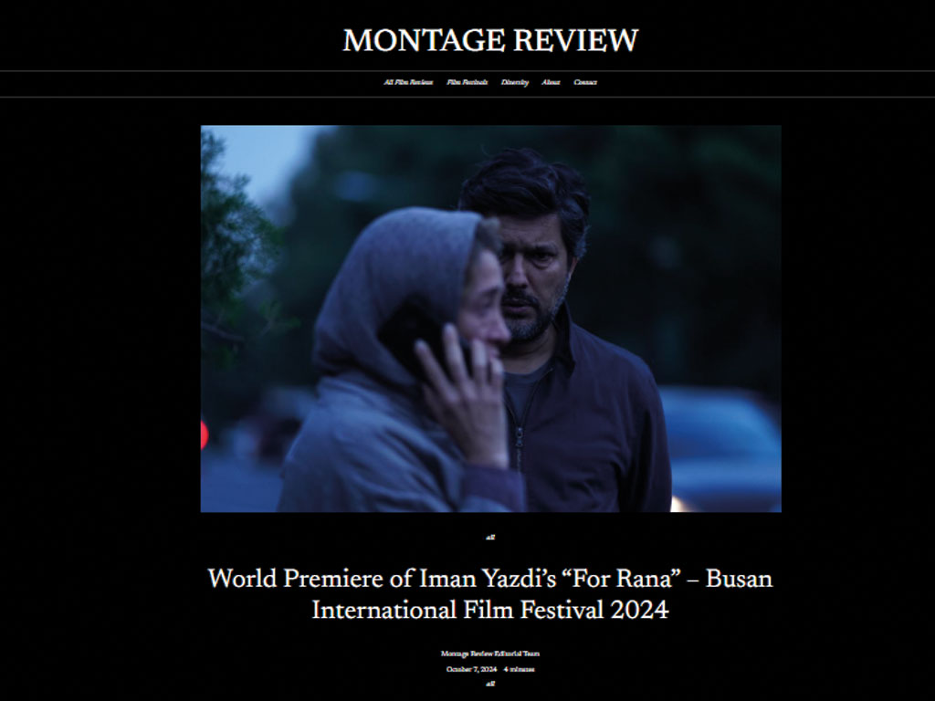 Montage Review wrote a review about For Rana